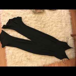 SOLD Black flare bell bottom jumpsuit